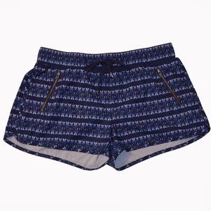 Athleta Pulse zipper pocket running shorts size L
